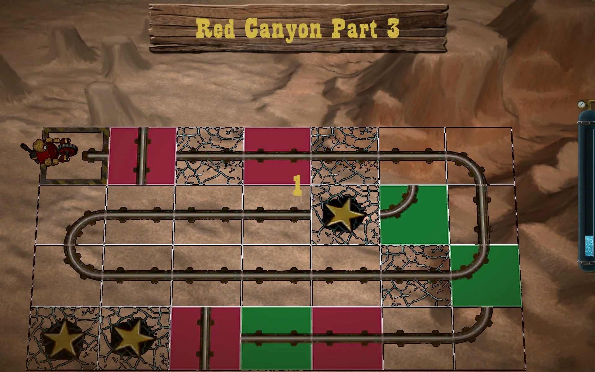 Robo-Rails Screenshot - Puzzle solving